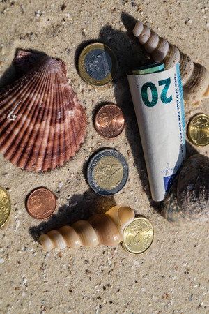 money for vacationの写真素材