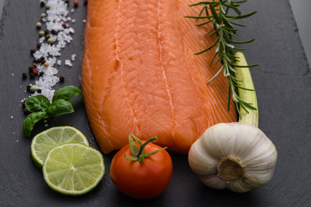 salmon salmo salarの写真素材