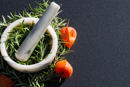 Alternative medicine with rosemary