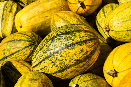 Pumpkins on a farmers market