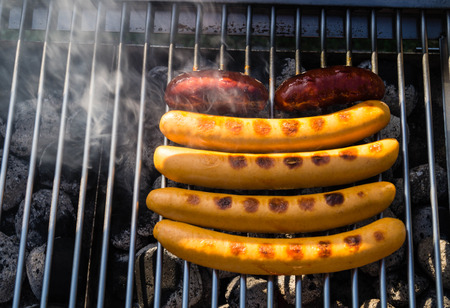 different food across the barbecue seasonの写真素材