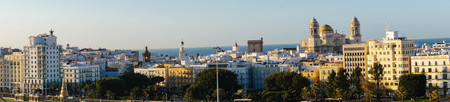 The City of Cadiz Spain Andalusia from the perspective of different viewpointsの写真素材