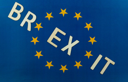 Brexit - Great Britain wants to leave the european communityの写真素材