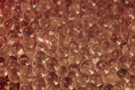 decorative transparent Silicone balls in different lightの写真素材