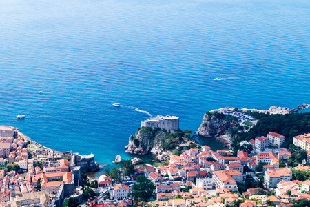 Walking trail from the top of Mount Sdr to Dubrovnik with a great panoramic view