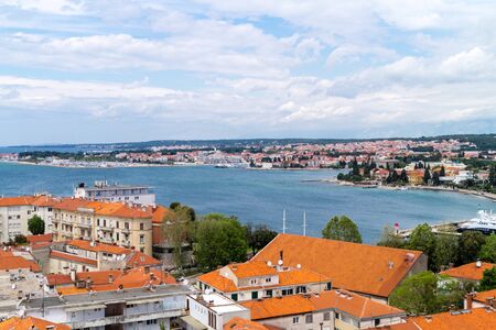 Zadar in croatia from the perspective of Sv.Stosije cathedralの写真素材