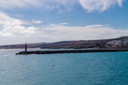 Puerto del Rosario Fuerteventura from the perspective of the cruise terminalの写真素材