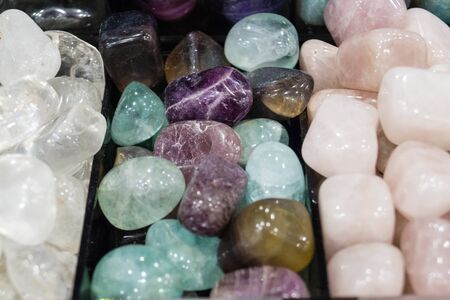 Stones and shells as background or wallpaper