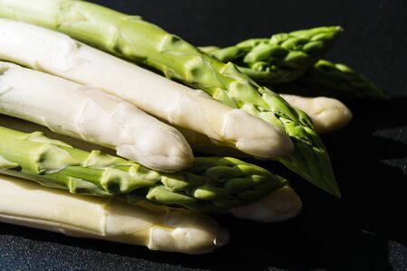 Asparagus officinalis a seasonal vegetableの写真素材