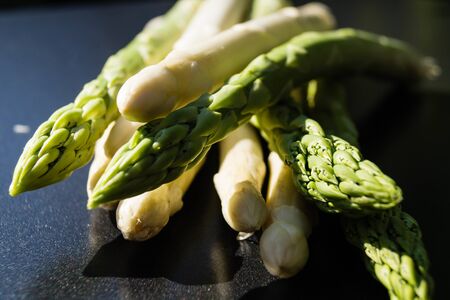 Asparagus officinalis a seasonal vegetableの写真素材
