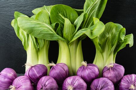 The chinese cabbage pak choi