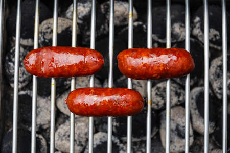 spicy meat on the grillの写真素材