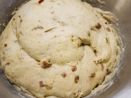 homemade bread with fresh ingredients