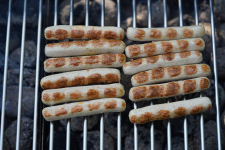 grilled meat from the charcoal grill