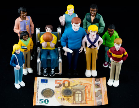 On January 1st, 2023, unemployment benefit Hartz 4 will be replaced by higher citizen benefits (translation = Buergergeld) in Germanyの写真素材