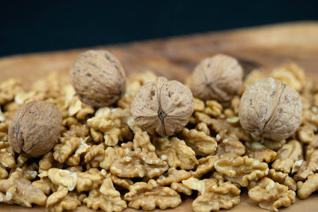 Walnut kernels are the most popular nuts at Christmas time