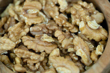 Walnut kernels are the most popular nuts at Christmas time