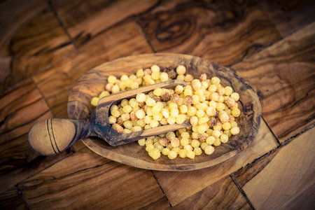 Fregola Sarda: Durum wheat pasta, a Sardinian specialtyの写真素材