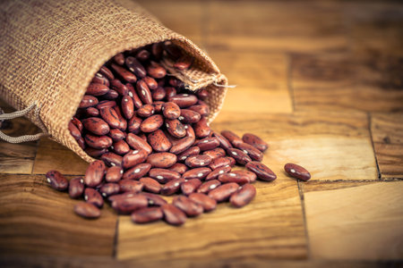 Dried pulses are a popular staple foodの写真素材