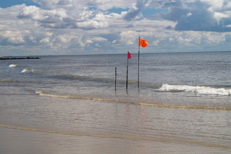 at the beach of Blavand in Denmark