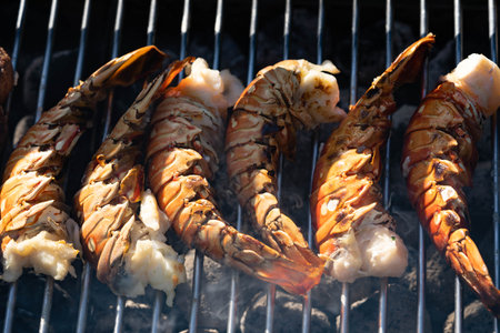 Surf and turf fillet steak and lobsterの写真素材