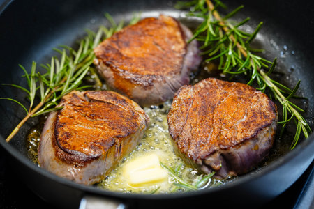 Surf and turf fillet steak and lobsterの写真素材