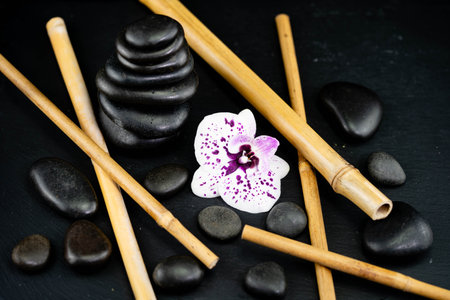 Matcha Japanese for ground tea is a powdered green tea used in the Japanese tea ceremonyの写真素材
