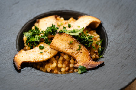 King oyster mushrooms are a popular side dish