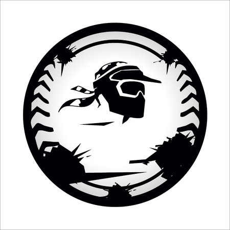 Branding corporate extreme sport symbol isolated on white backgroundのイラスト素材