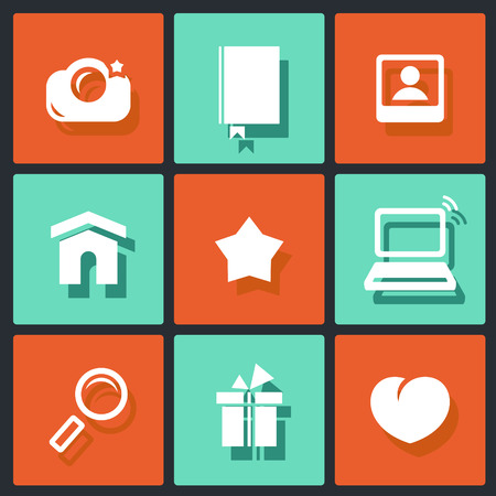 Internet icons isolated a unique design for the webのイラスト素材