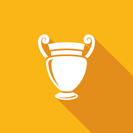 Vector Isolated Flat Icon on a yellow backgroundのイラスト素材