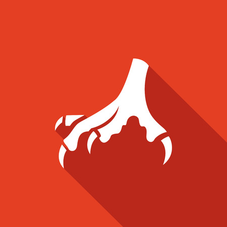 Vector Isolated Flat Icon collection on a red backgroundのイラスト素材