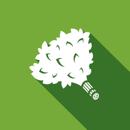 accessory for bathhouse, bath broom vector, birch broom in curve, bath broom, green leaves, birch broom illustrations, birch leaf vector, bundle of twigs, birch leaves, accessory for bathhouseのイラスト素材