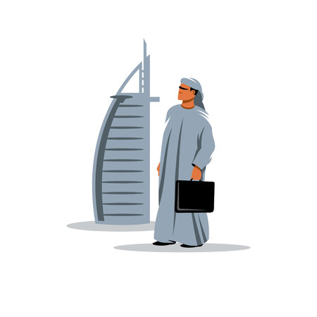 Riding a person from the Middle East.のイラスト素材