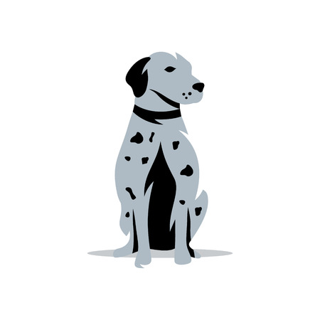 Silhouette of the Rhodesian Isolated on a White Backgroundのイラスト素材