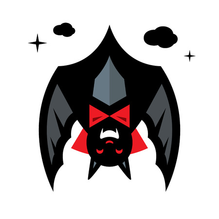 Sleeping bloodsucker. Isolated on a white Backgroundのイラスト素材