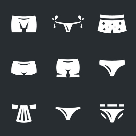 Vector Set of Underwear Icons.のイラスト素材
