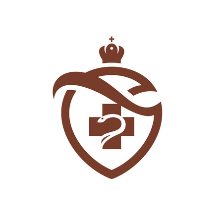 Medicine coat of arms icon.のイラスト素材