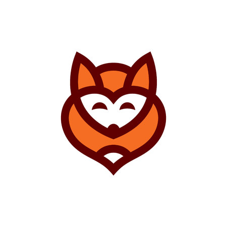Fox abstract signのイラスト素材