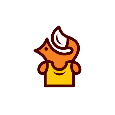 Fox abstract signのイラスト素材