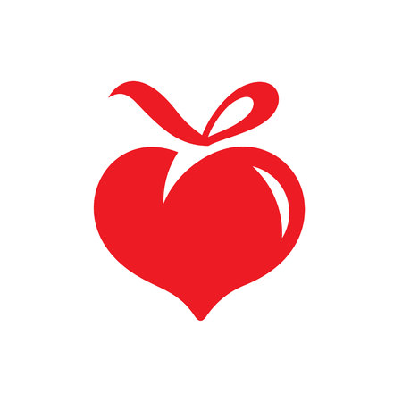 Love Gift sign with heart and bowのイラスト素材