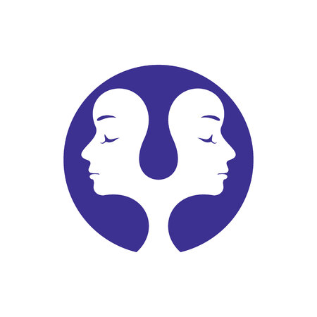 Twins abstract signの写真素材