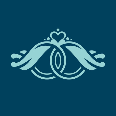 Wedding rings signのイラスト素材