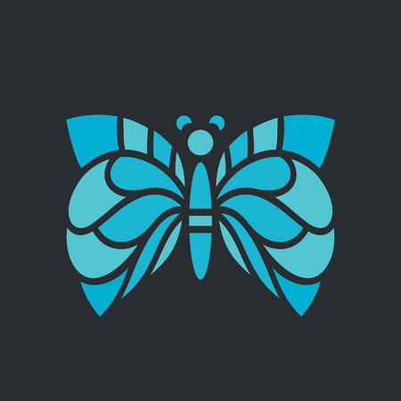 Butterfly abstract sign