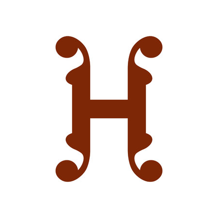 Sign of the letter Hのイラスト素材