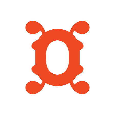 Sign of the letter Oのイラスト素材