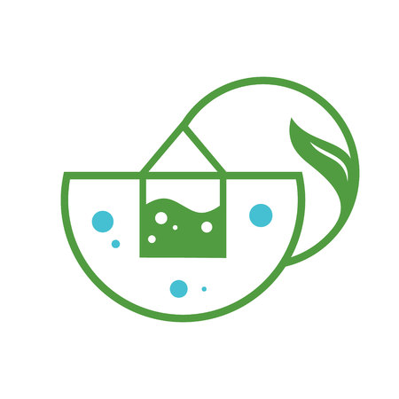 Organic Tea signのイラスト素材