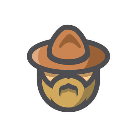 Canadian Mounted Police officer Vector Cartoon illustration.のイラスト素材