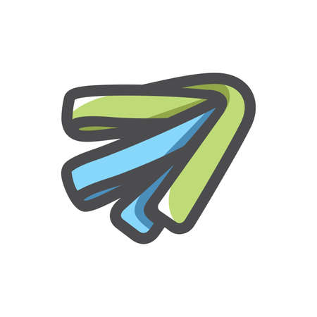 Martial arts Belt Vector icon Cartoon illustrationのイラスト素材
