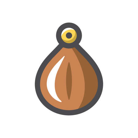 Punching bag for boxing Vector icon Cartoon illustrationのイラスト素材